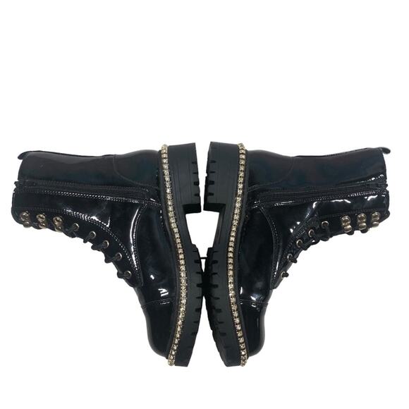 Alexis Bendel Queen -gem embellished logger boots size 6 - Picture 5 of 9